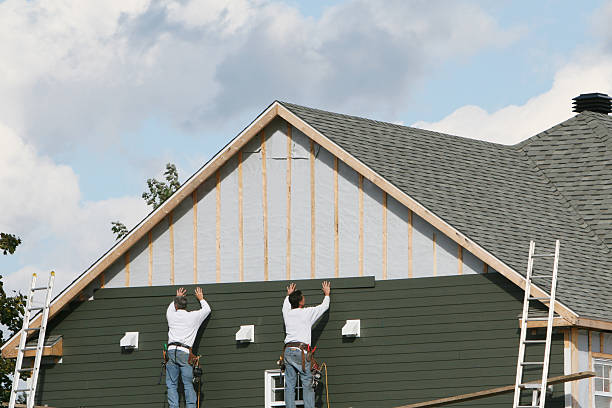 Professional Emergency Siding Repair technician working in Clarks Mills, PA